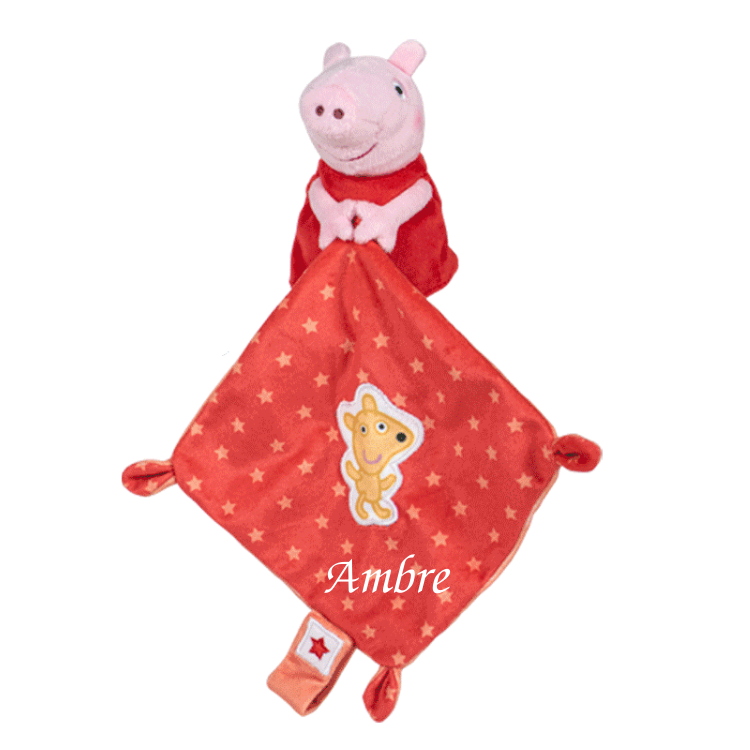 Peppa pig - plush + comforter red fox 25 cm 